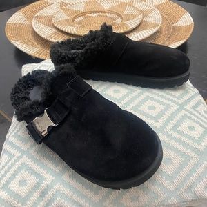 Moncler Shearling Fur Mules Size 38(7.5us) Brand NEW